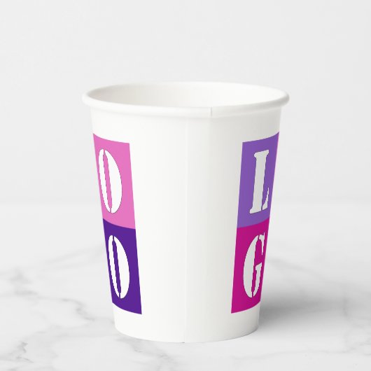 シンプルエレガントパーソナライズされた結婚カスタムアイディア 紙コップ (右)