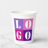 シンプルエレガントパーソナライズされた結婚カスタムアイディア 紙コップ (正面)