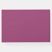 シンプルエレガントピンクカシス結婚ズゲストブック ゲストブック (裏面)