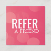 シンプルエレガントピンクパターン紹介カード 紹介カード (正面)