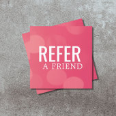 シンプルエレガントピンクパターン紹介カード 紹介カード