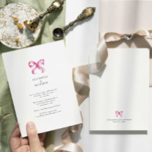 シンプルエレガントピンクボウコケ結婚ス