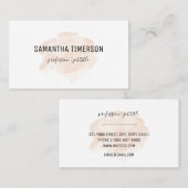 シンプルエレガントピーチウォータープロフェッショナル 名刺 (正面/裏面)