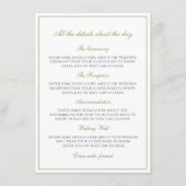 シンプルエレガントフェイククラシック金ゴールド詳細 エンクロージャーカード (正面)