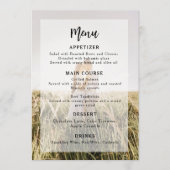 シンプルエレガントフォトオーバーレイ結婚ズ メニュー (正面)