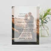 シンプルエレガントフォトオーバーレイ結婚ズ 招待状 (スタンド正面)