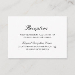 シンプルエレガントフォーマル伝統的結婚s エンクロージャーカード