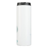 シンプルエレガントフリーハンド水彩蓮の花 タンブラー (裏面)