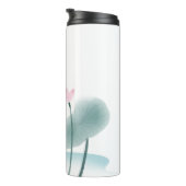 シンプルエレガントフリーハンド水彩蓮の花 タンブラー (回転右)