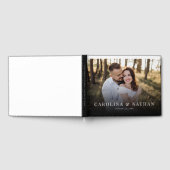 シンプルエレガントフルフォト結婚ズ ゲストブック (全面)