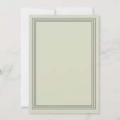 シンプルエレガントフレモダンー結婚ム 招待状 (裏面)