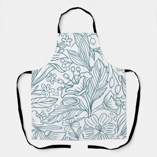 シンプルエレガントフローラハイ葉ビスカス | エプロン (正面)