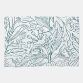 シンプルエレガントフローラハイ葉ビスカス | キッチンタオル (横)