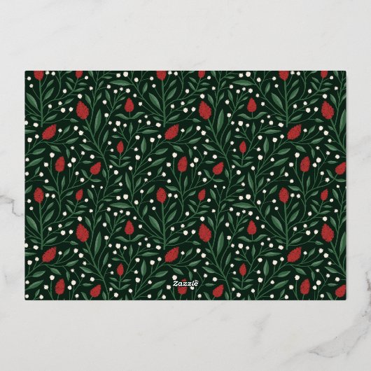 シンプルエレガントフローラ戻る 箔シーズンカード (裏面)