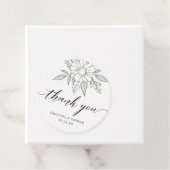 シンプルエレガントフローラ結婚のサンキューセージ フェイバータグ (インサイチュ)