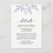 シンプルエレガントフローラ結婚ほこりっぽいエンクロージャカード エンクロージャーカード (正面)