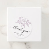 シンプルエレガントフローラ結婚ズサンキューラベンダーズ フェイバータグ (インサイチュ)