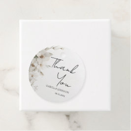 シンプルエレガントフローラ結婚ラウンド フェイバータグ