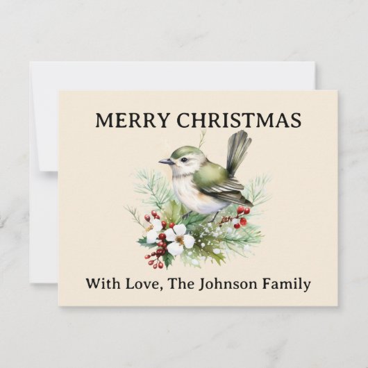 シンプルエレガントフローラ自然 シーズンカード (正面)