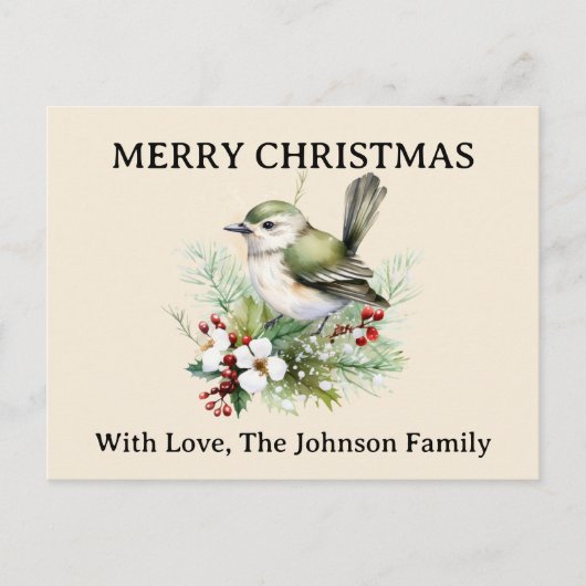 シンプルエレガントフローラ自然 シーズンポストカード (正面)