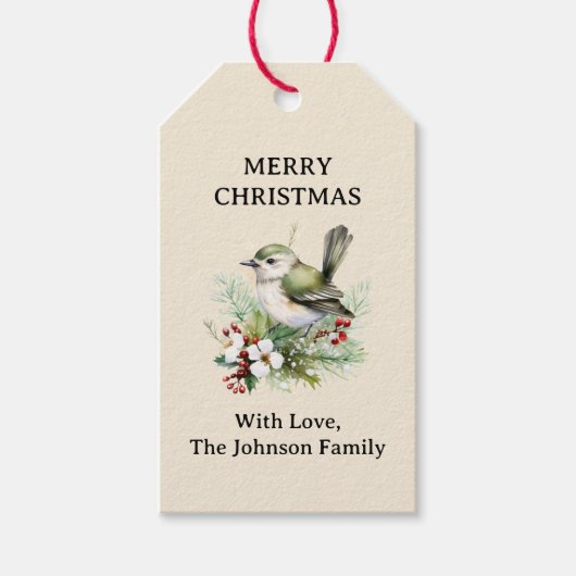 シンプルエレガントフローラ ギフトタグ (正面)