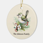 シンプルエレガントフローラ セラミックオーナメント (左)