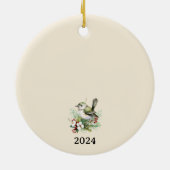 シンプルエレガントフローラ セラミックオーナメント (裏面)