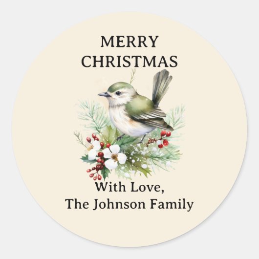 シンプルエレガントフローラ ラウンドシール (正面)