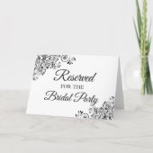 シンプルエレガントブライダルパーティ カード (裏面)