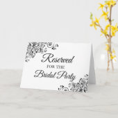 シンプルエレガントブライダルパーティ カード (黄色い花)