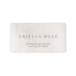 シンプルエレガントブラシ白大理石プロフェッショナル ラベル