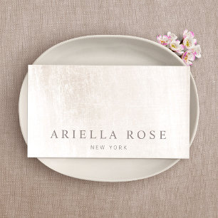 シンプルエレガントブラシ白大理石プロフェッショナル 名刺