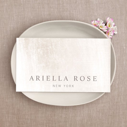 シンプルエレガントブラシ白大理石プロフェッショナル 名刺