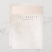 シンプルエレガントブラシ白大理石 招待状 (正面/裏面)