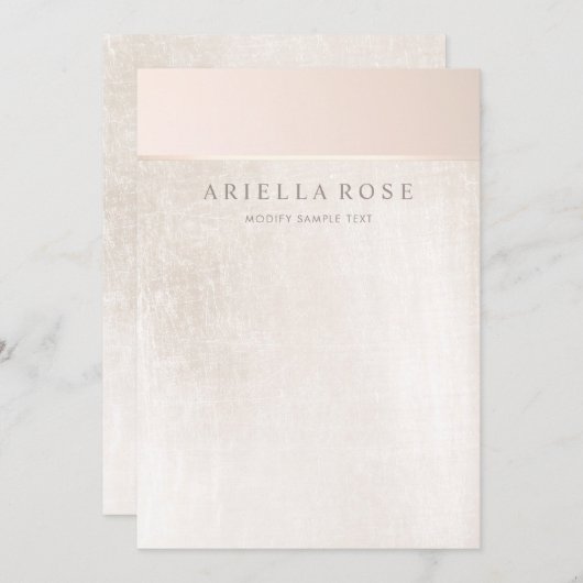 シンプルエレガントブラシ白大理石 招待状 (正面/裏面)