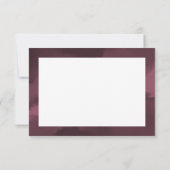 シンプルエレガントブルグンディ結婚ズ サンキューカード (裏面)