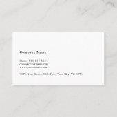 シンプルエレガントブルーフェイクシルバーライン弁護士 名刺 (裏面)