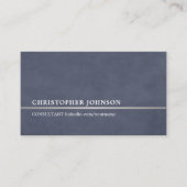 シンプルエレガントブルーフェイクシルバーライン弁護士 名刺 (正面)