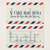 シンプルエレガントブルーレッドギフト美しい (正面&裏面)