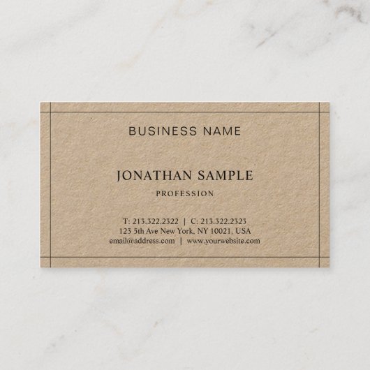 シンプルエレガントプロフェッショナルプモダンライナラグジュアリー 名刺 (裏面)