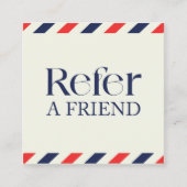 シンプルエレガントヘアレッド青 紹介カード (正面)