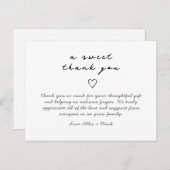 シンプルエレガントベビーサンキューカード ポストカード (正面/裏面)
