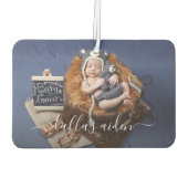 シンプルエレガントベビー写真車 カーエアーフレッシュナー (裏面)