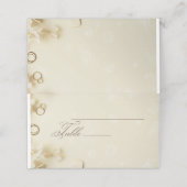 シンプルエレガントベ結婚イジ プレイスカード (外部開封)