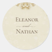 シンプルエレガントベ結婚イジ ラウンドシール (正面)