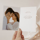 シンプルエレガントホワ結婚イトの誓い カード