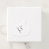 シンプルエレガントミニマルカスタムハッピーバースデー フェイバータグ (インサイチュ)