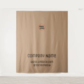 シンプルエレガントミニマルカスタム社名文字 タペストリー (正面)