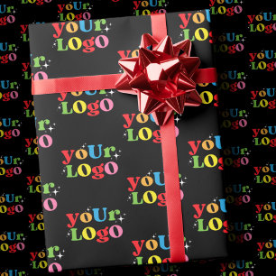 シンプルエレガントミニマルカスタムLogo Here Company ラッピングペーパー