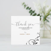 シンプルエレガントミニマルサンキューカード (スタンド正面)